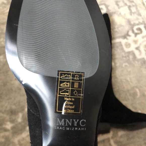 New ISAAC MIZRAHI Genuine Suede Moyen Yolanda Square Toe Over the knee boots - Picture 8 of 14